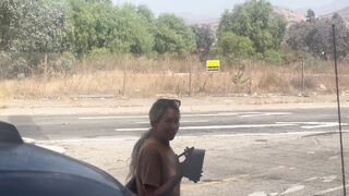 White Cracker Stalker bitch kept assailing my dog