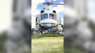 Mother fuck American G-Fag Air-Force