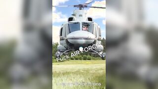 Mother fuck American G-Fag Air-Force