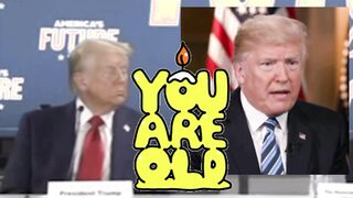 Trump the Senile Old Grump SLEEPING During Meetings