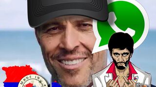 Tony Robins just sent a satellite voice message but it was a black connection