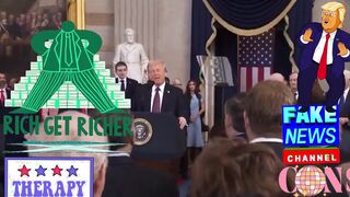 Idiot Sworn in As President Con Man!
