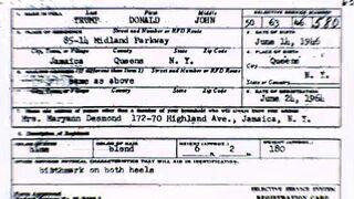 Trump’s ACTUAL MILITARY FILES
