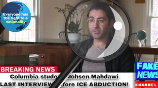 Columbia student Mohsen Mahdawi‘s LAST INTERVIEW Before ICE Abduction