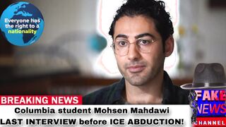 Columbia student Mohsen Mahdawi‘s LAST INTERVIEW Before ICE Abduction