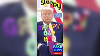 Sleepy American President Trump