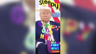 Sleepy American President Trump