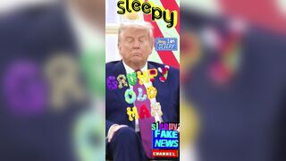 Sleepy American President Trump