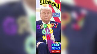 Sleepy American President Trump