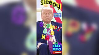 Sleepy American President Trump