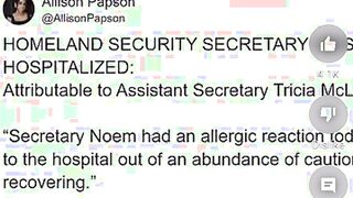 Kristy Noem Rushed to ER
