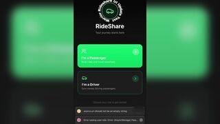 My Warrior Rideshare + App UI-Test