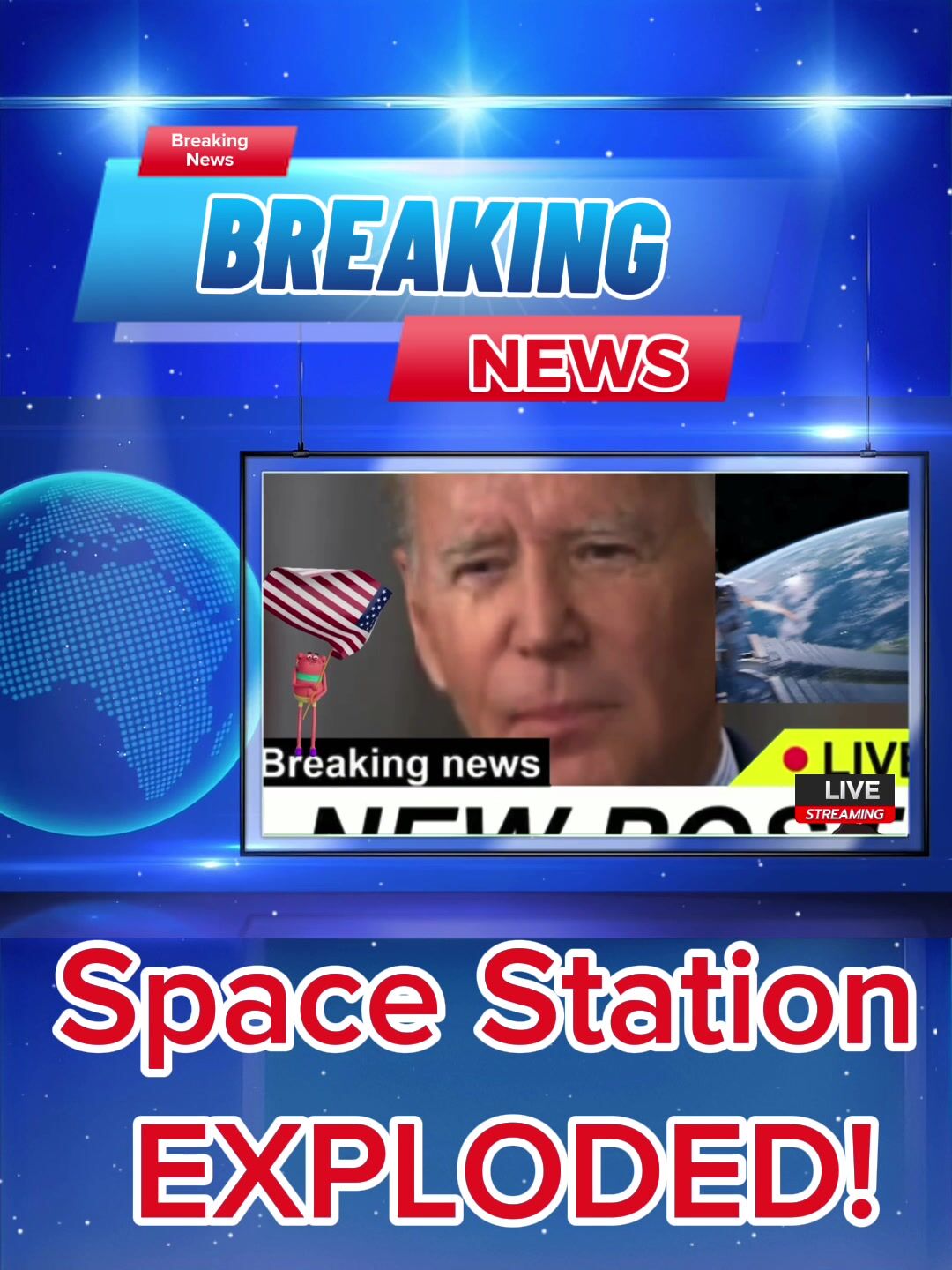 Space Station Exploded! Bye, bye!