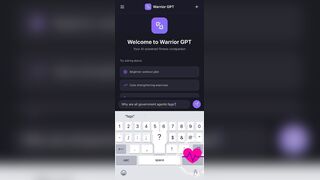 Warrior GPT Fitness App