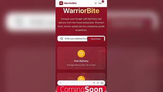 Warrior Bite Food Delivery Platform