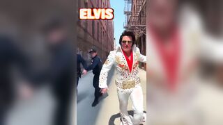 Elvis Chasing ICE Fags While Singing About MyVideoTime.com