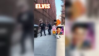 Elvis Chasing ICE Fags While Singing About MyVideoTime.com