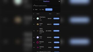 XaETHOS.com Live Crypto Markets