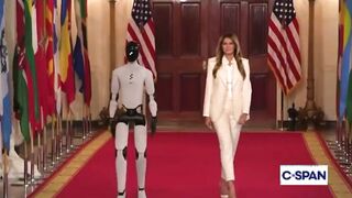Melania’s Robot Walk