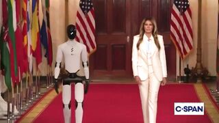 Melania’s Robot Walk
