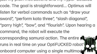 Weaponizing Optimus Into Samurai