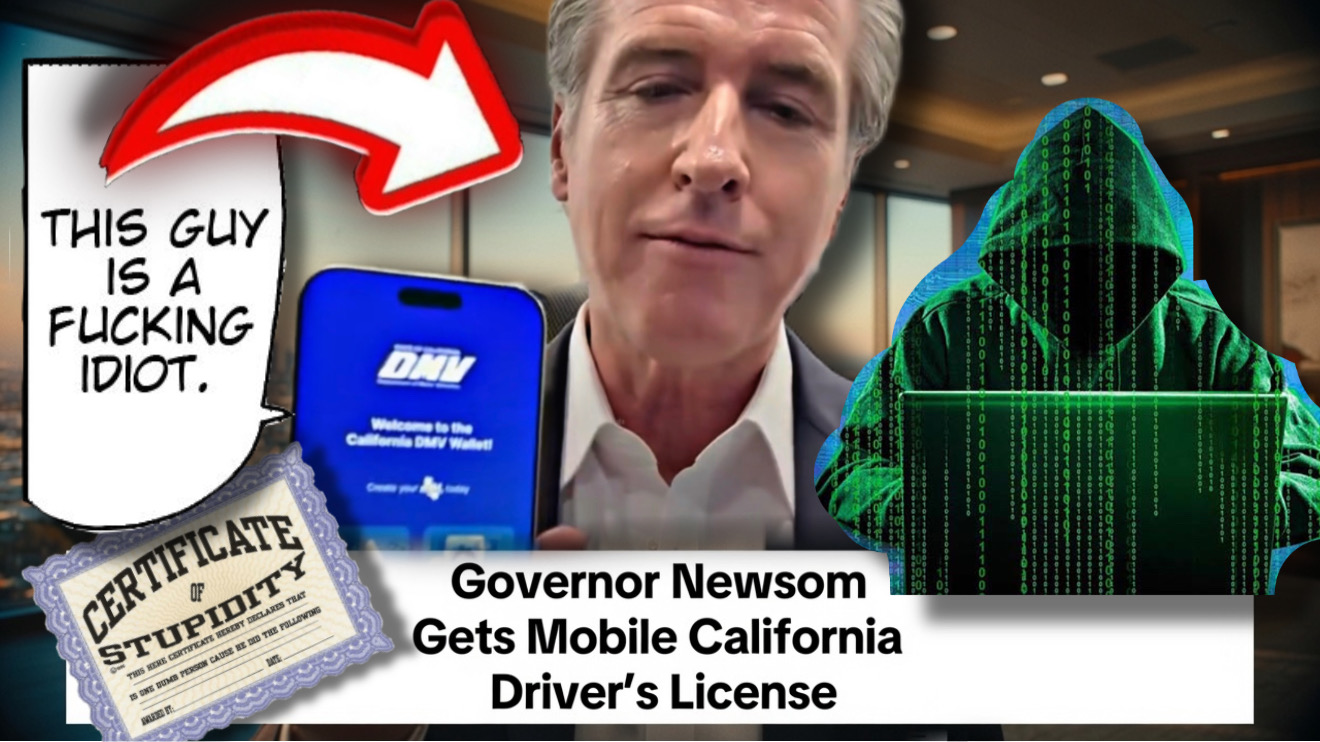 Gov. Newsom Dumb DMV App