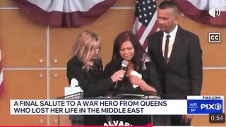 Mother-Bitch of Slain American Soldier Bitch Cries at Funeral