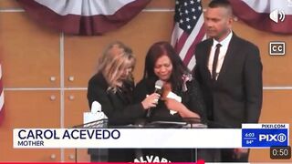 Mother-Bitch of Slain American Soldier Bitch Cries at Funeral